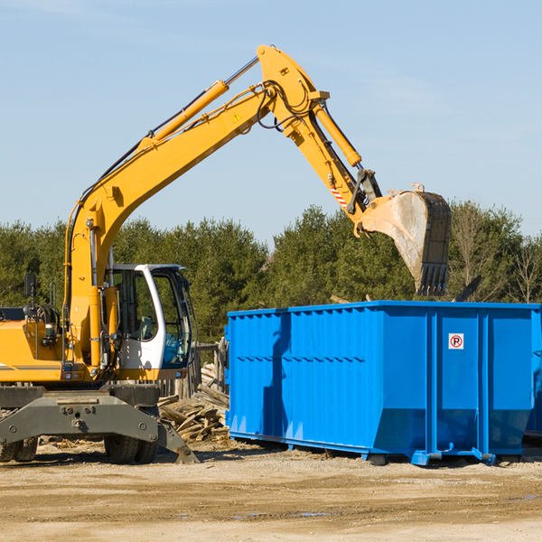 are there any restrictions on where a residential dumpster can be placed in Verden Oklahoma